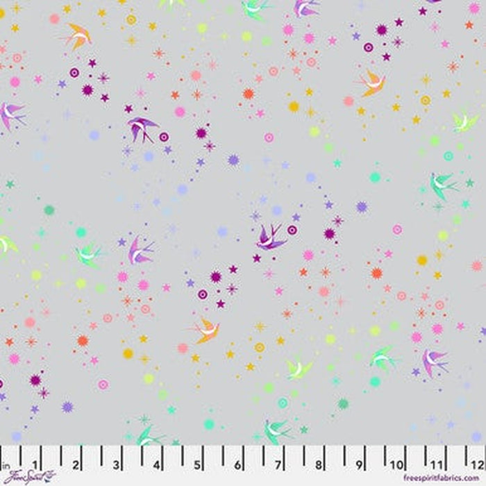 Graywork by Tula Pink - Fairy Dust -Fog