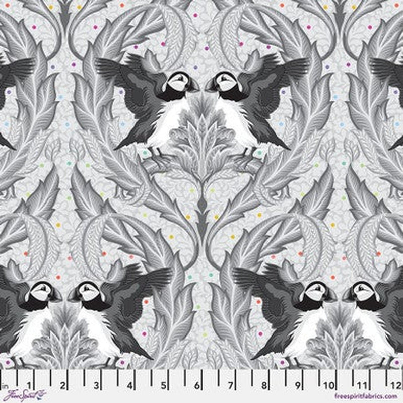 Graywork by Tula Pink - Huffin & Puffin - Whisper