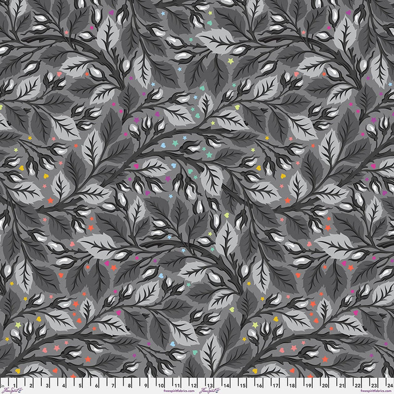 Graywork by Tula Pink - Nip in the Bud Wideback - Shadow