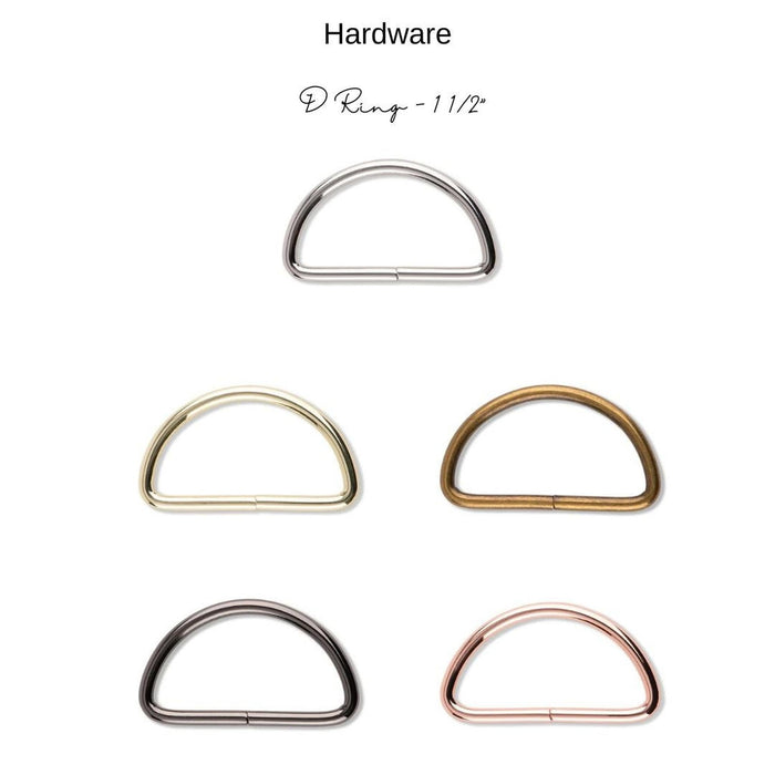 Hardware: D-Ring 1 1/2" | Multiple Finishes