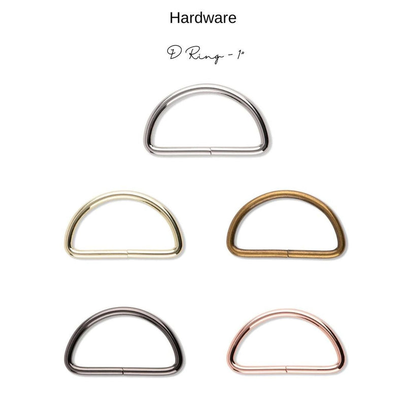 Hardware: D-Ring 1" | Multiple Finishes