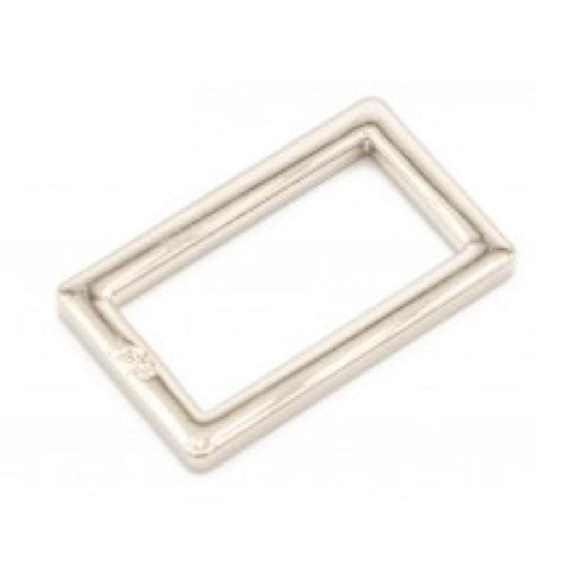 Hardware: Rectangle Ring 1" Slider (2) - Nickel Finish