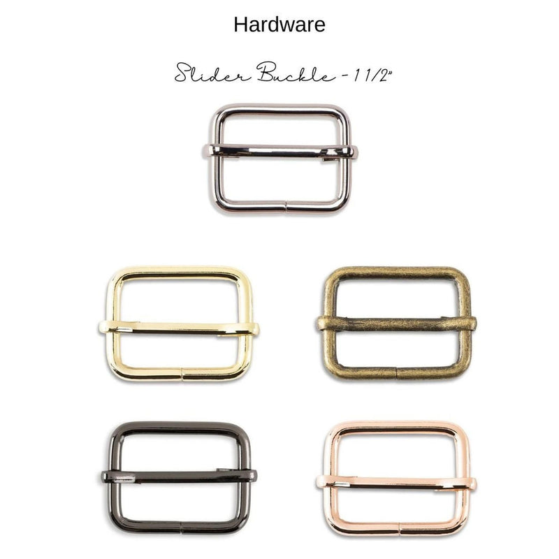 Hardware: Slider Buckle 1 1/2‚Äù | Multiple Finishes
