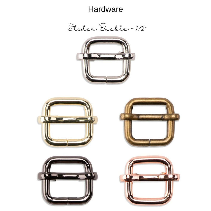 Hardware: Slider Buckle 1/2‚Äù | Multiple Finishes