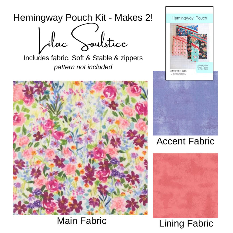 Kit:  Hemingway Pouch - Makes Two