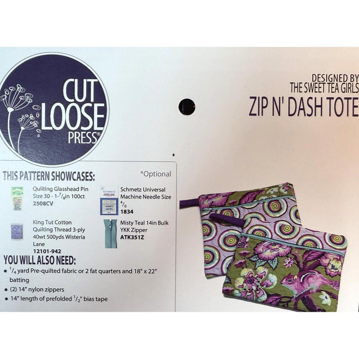 Pattern: Zip N Dash Tote