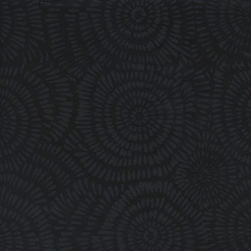 Island Batik Blenders - Dandelion: Black