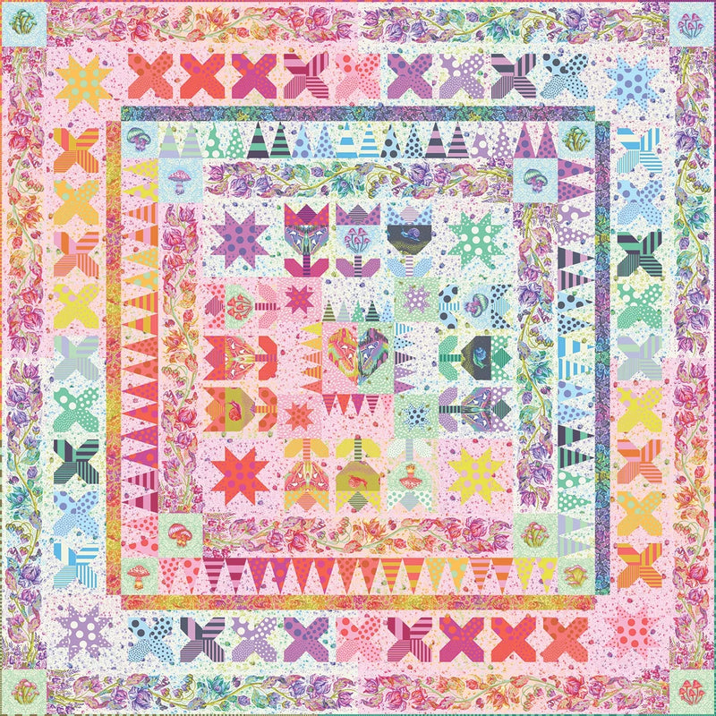 INSTALLMENT PLAN Gardens of the Galaxy Quilt Kit by Tula Pink | 96" x 96"
