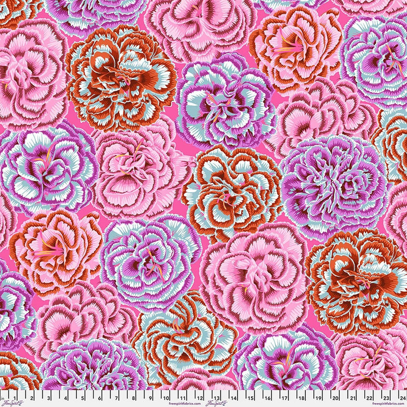Kaffe Fassett August Collective - Picotee Carnations - Pink