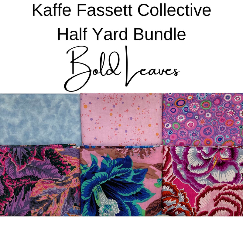 Kaffe Half Yard Bundle - Bold Leaves