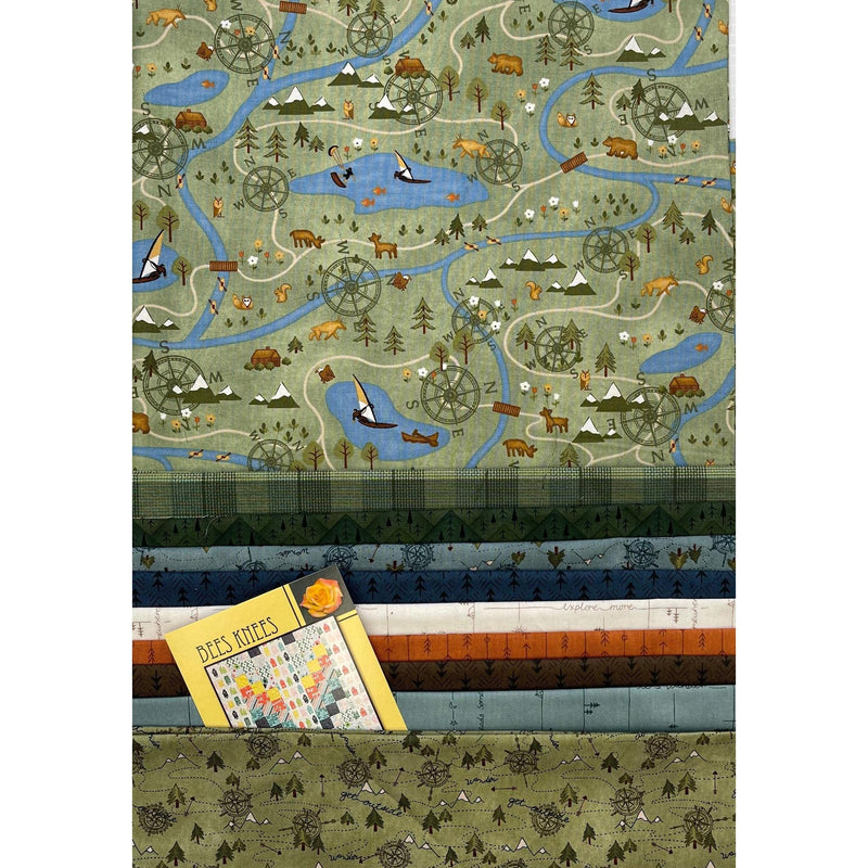 Kit: Bees Knees - 56" x 72" - Includes Pattern | Multiple Colorways