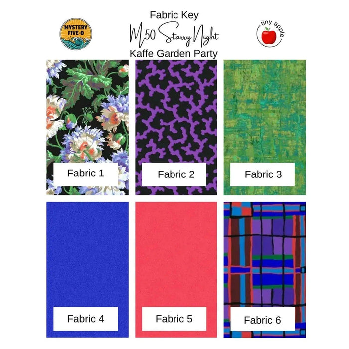 Kit: M50 Starry Night | Kaffe Garden Party (Pattern Included)