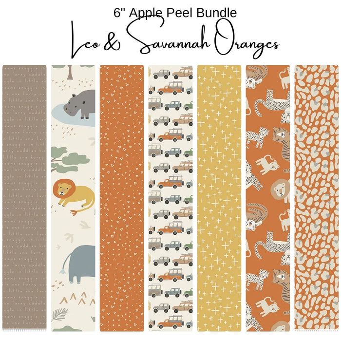 6" Peel (7) - Leo & Savannah - Orange