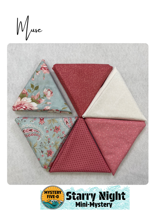 Mystery Five-0 Mini Mystery - Starry Night FQ bundle - Muse