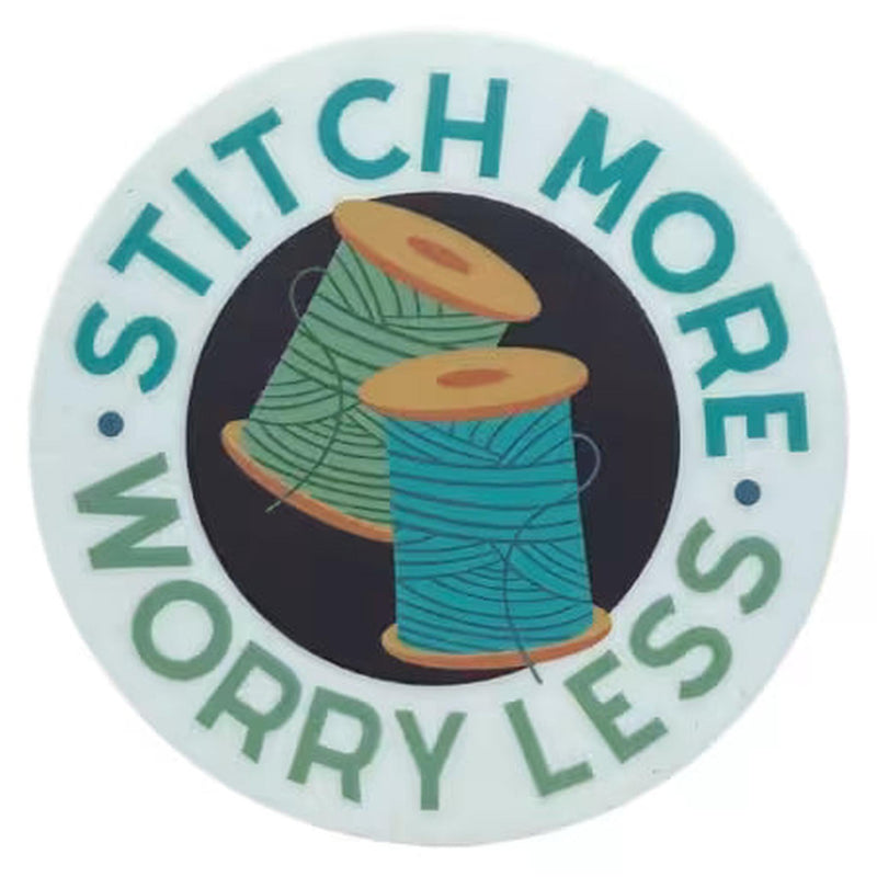 Sticker: Stitch More Worry Less