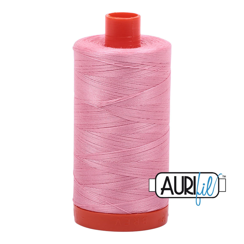 Aurifil Cotton Thread Solid 50wt 1422yds - Bright Pink A1050-2425