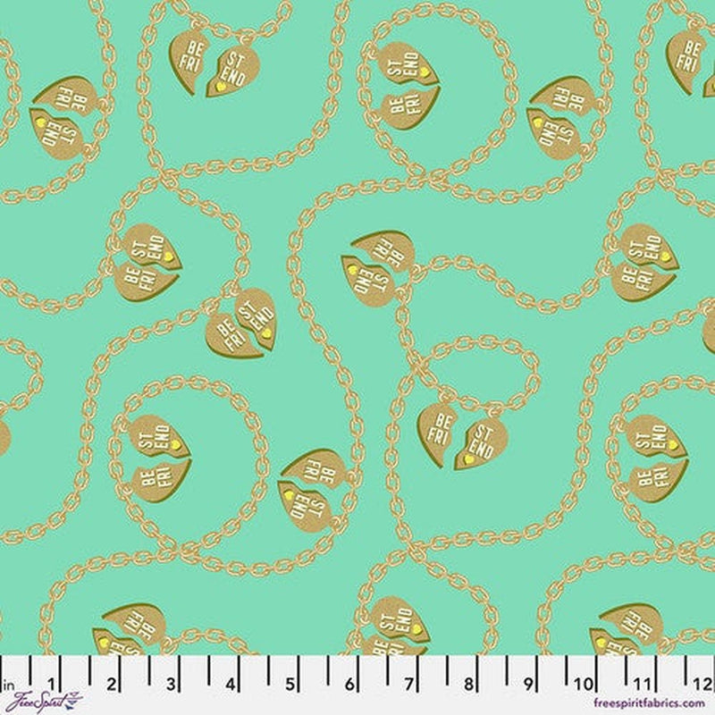 Metallic Besties by Tula Pink - Lil Charmer - Meadow