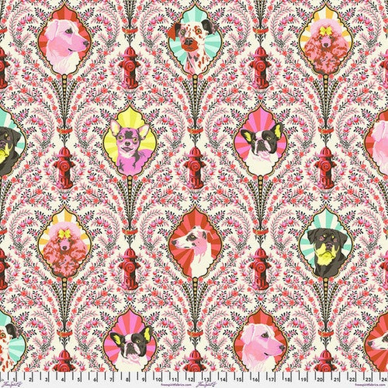 Metallic Besties by Tula Pink - Puppy Dog Eyes - Blossom