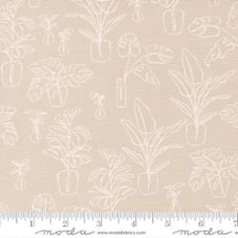 Moda Potted by Kiley's Quilt Room Canvas - Clay