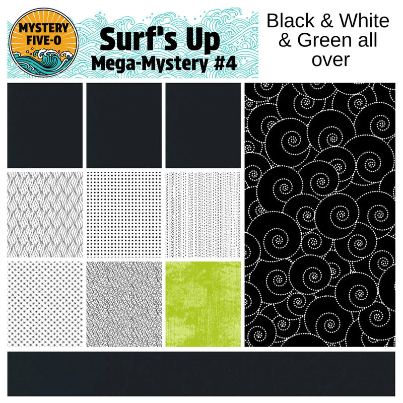 Mystery Five-0 - Surf's Up - Kit - Black White and Green All Over