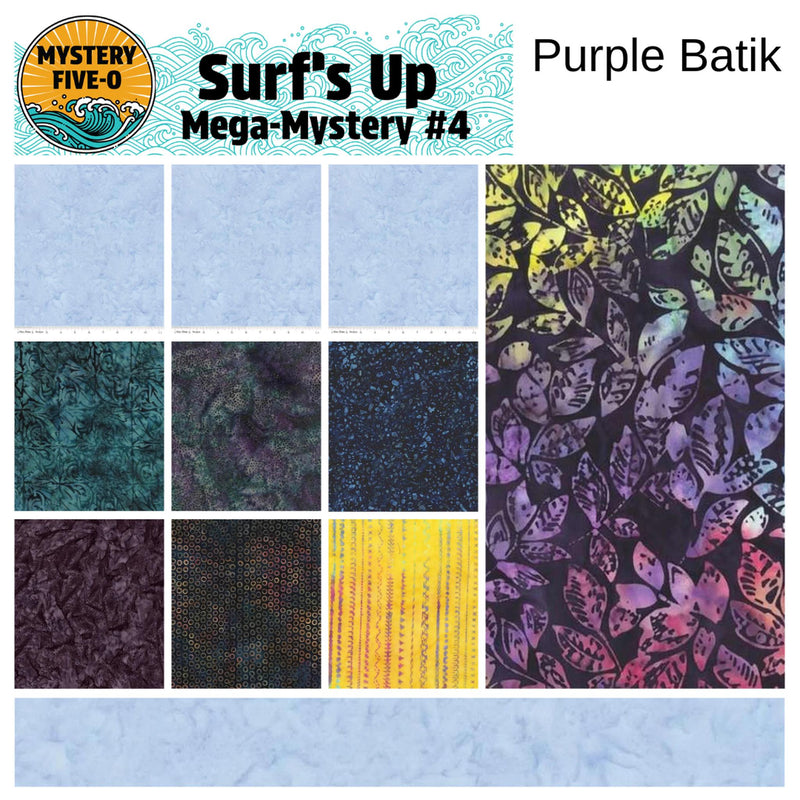 Mystery Five-0 - Surf's Up - Kit - Purple Batik