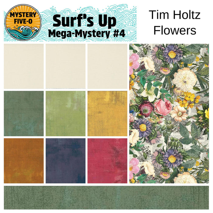 Mystery Five-0 - Surf's Up - Kit - Tim Holtz Flowers