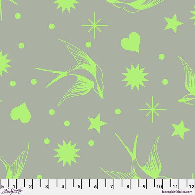 Neon True Colors by Tula Pink - Neon Fairy Flakes - Karma