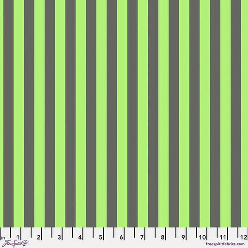 Neon True Colors by Tula Pink - Neon Tent Stripe - Karma