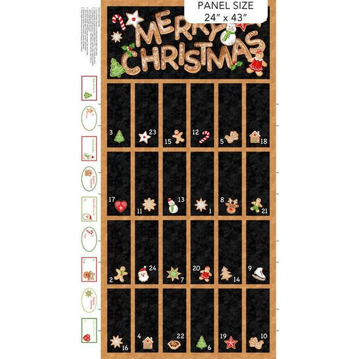 Northcott Sugar Coated - Days of Christmas Advent Calendar Panel (24" x 43")