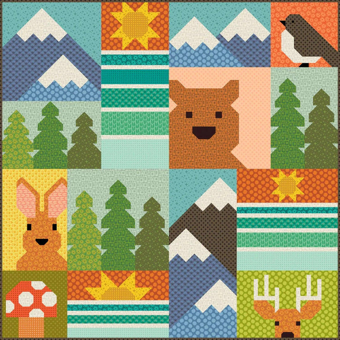 Outdoors Quilt Kit by Elizabeth Hartman - Small - 40" x 40"