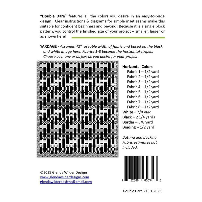 Pattern: Double Dare Quilt Pattern