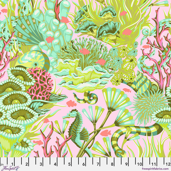 Floral Reef by Tula Pink - Reef What You Sew - Coralline