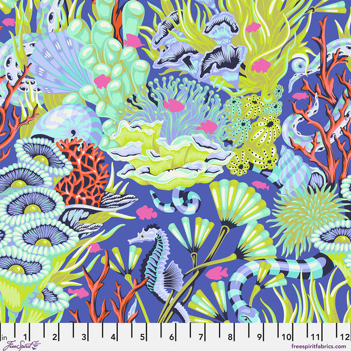 Floral Reef by Tula Pink - Reef What You Sew - Marine