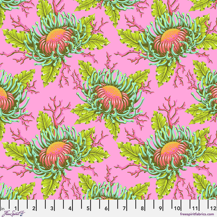 Floral Reef by Tula Pink - Friends & Anemones - Coralline