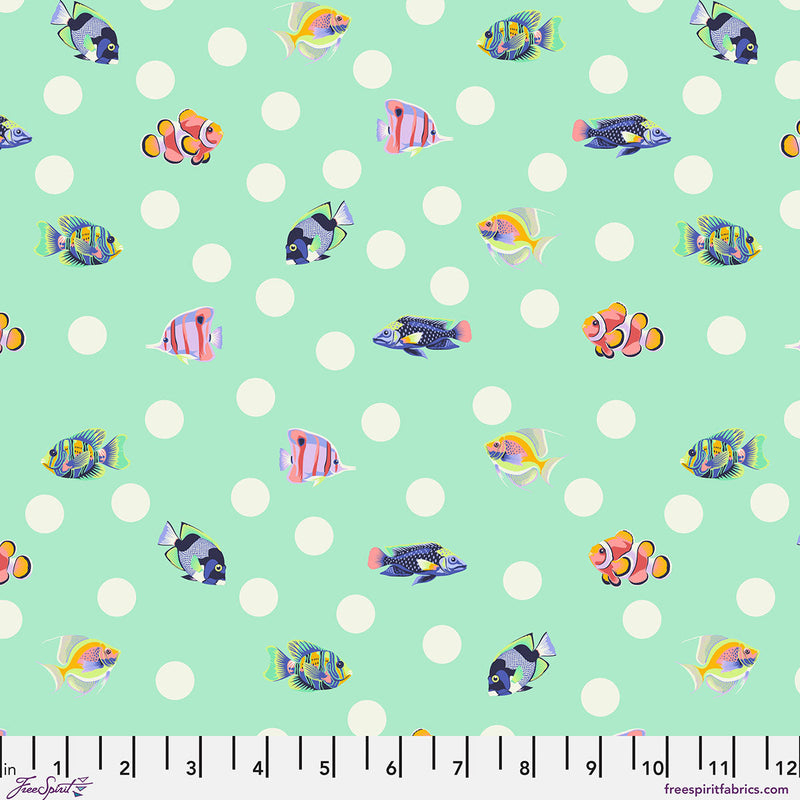 Floral Reef by Tula Pink - School Crossing - Seafoam