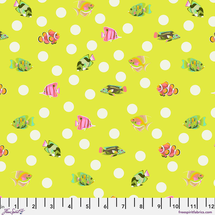 Floral Reef by Tula Pink - School Crossing - Seagrass