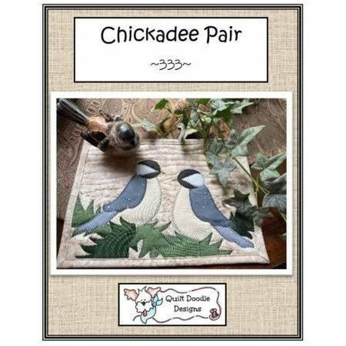 Pattern: Chickadee Pair Mug Rug