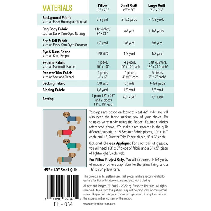 Pattern:  Dogs in Sweaters