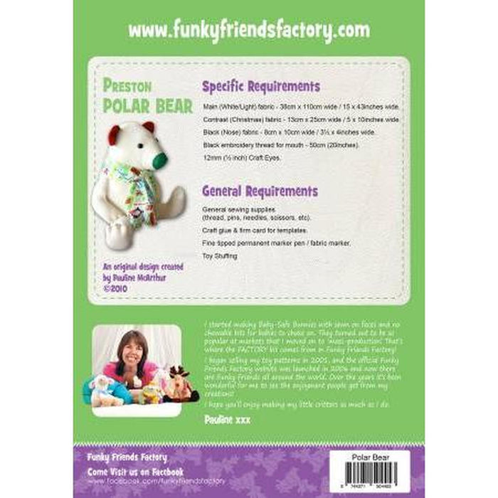Pattern: Funky Friends Factory Preston Polar Bear