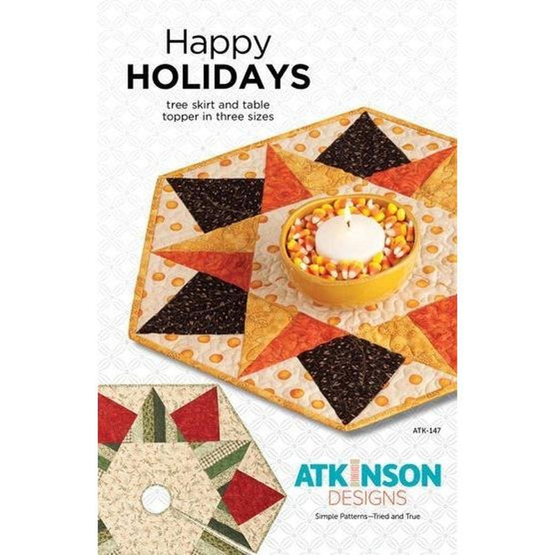 Pattern:  Happy Holidays Tree Skirt and Table Topper