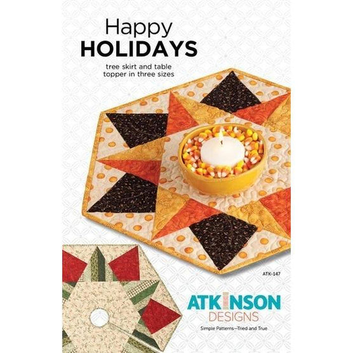 Pattern:  Happy Holidays Tree Skirt and Table Topper