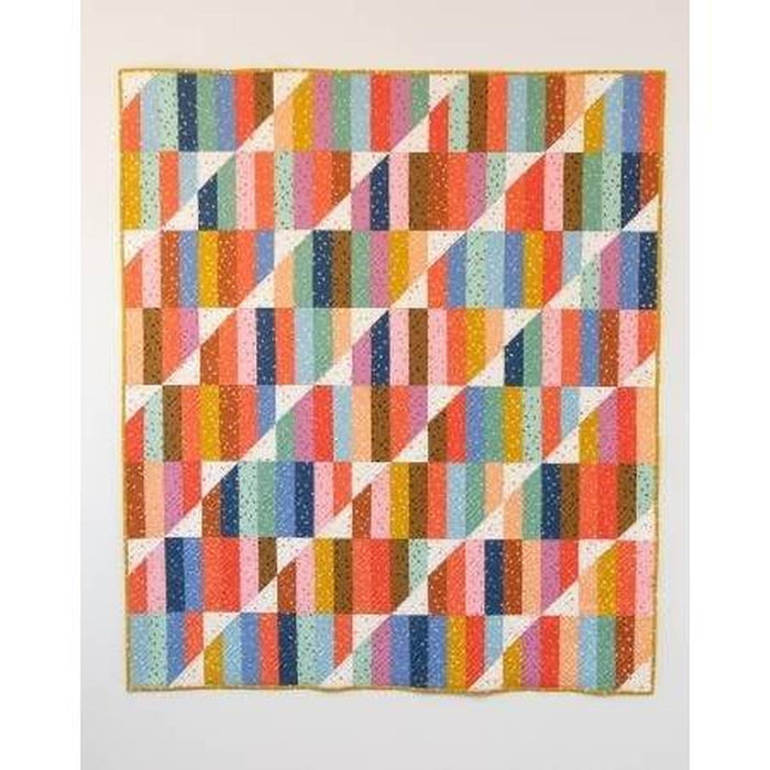 Pattern: Happy Stripes Quilt by Emily Dennis of Quilty Love