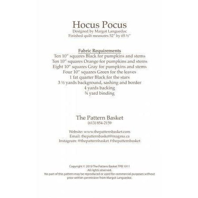 Pattern:  Hocus Pocus