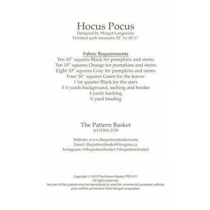Pattern:  Hocus Pocus