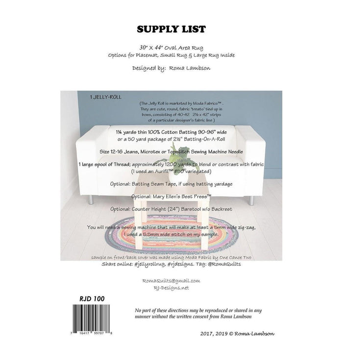 Pattern:  Jelly-Roll Rug