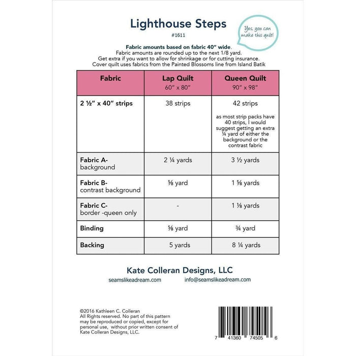 Pattern:  Lighthouse Steps