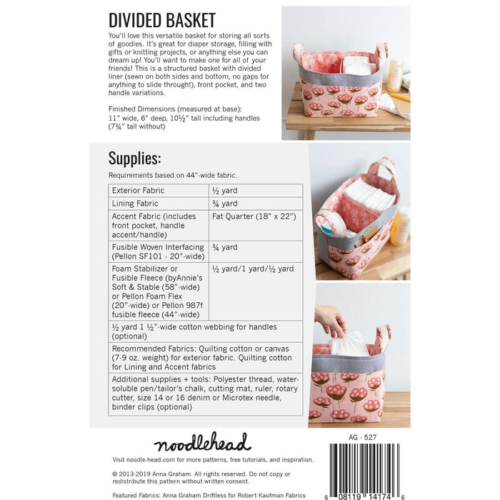 Pattern: Noodlehead Divided Basket