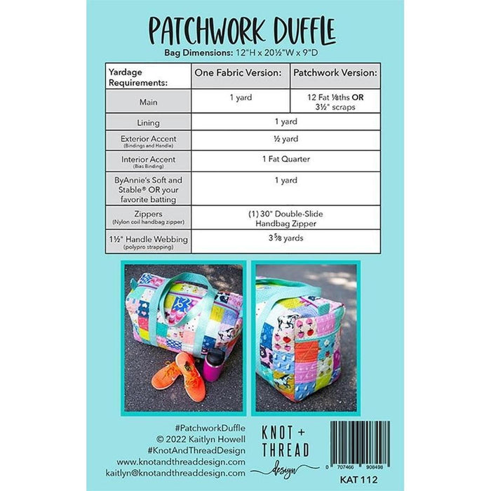 Pattern:  Patchwork Duffle