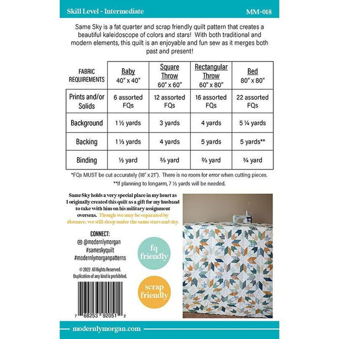Pattern: Same Sky Quilt
