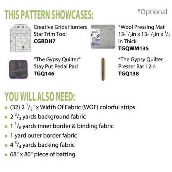 Pattern: Scattered Stars (60" x 76")